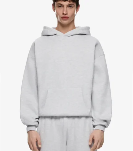 Heavy Blank Hoodie Grey