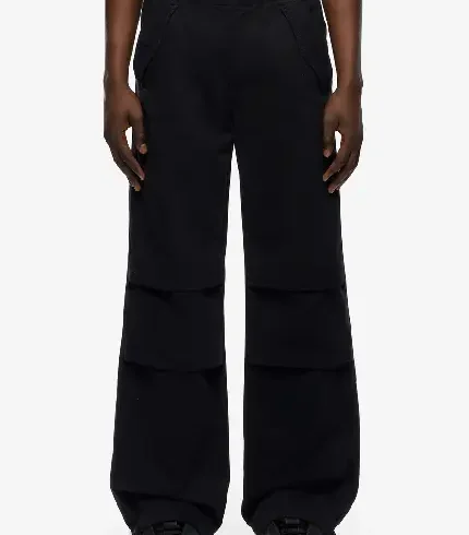 Parachute Cargo Pants Black