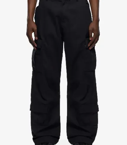 Summer Cargo Pants Black
